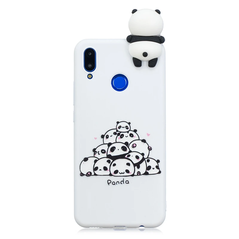 ETUI huawei P Smart дело чести 10 Lite Чехлы Симпатичные 3D панда Единорог собачий силиконовый чехол на huawei P Smart чехол для телефона