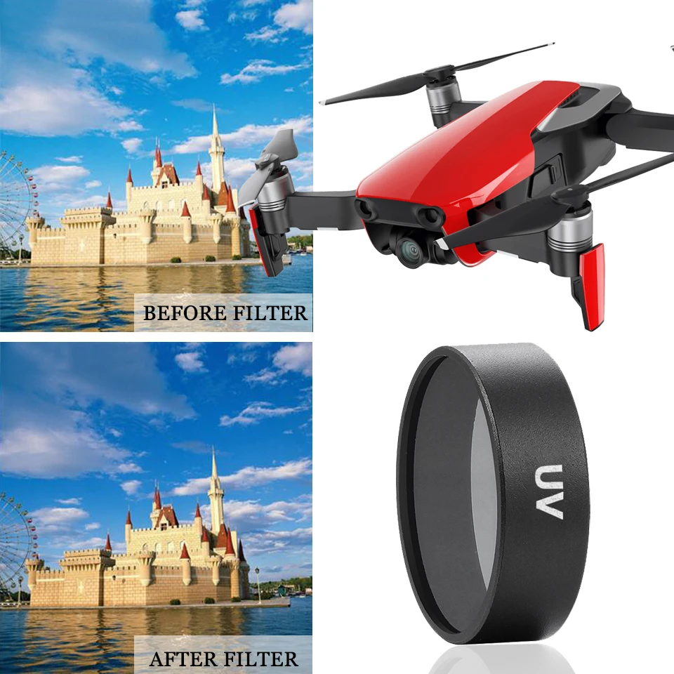 Фильтр камеры CAENBOO для Mavic Air Циркулярный поляризационный фильтр дрона УФ