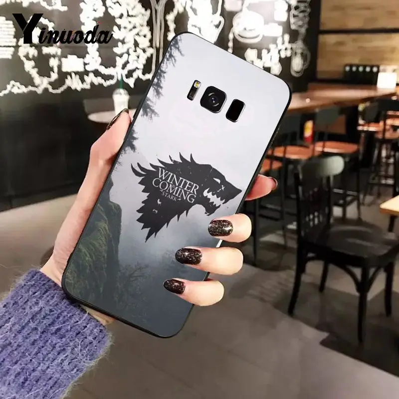 Yinuoda Игра престолов зима наступает шаблон мягкий чехол для телефона из ТПУ Samsung A8