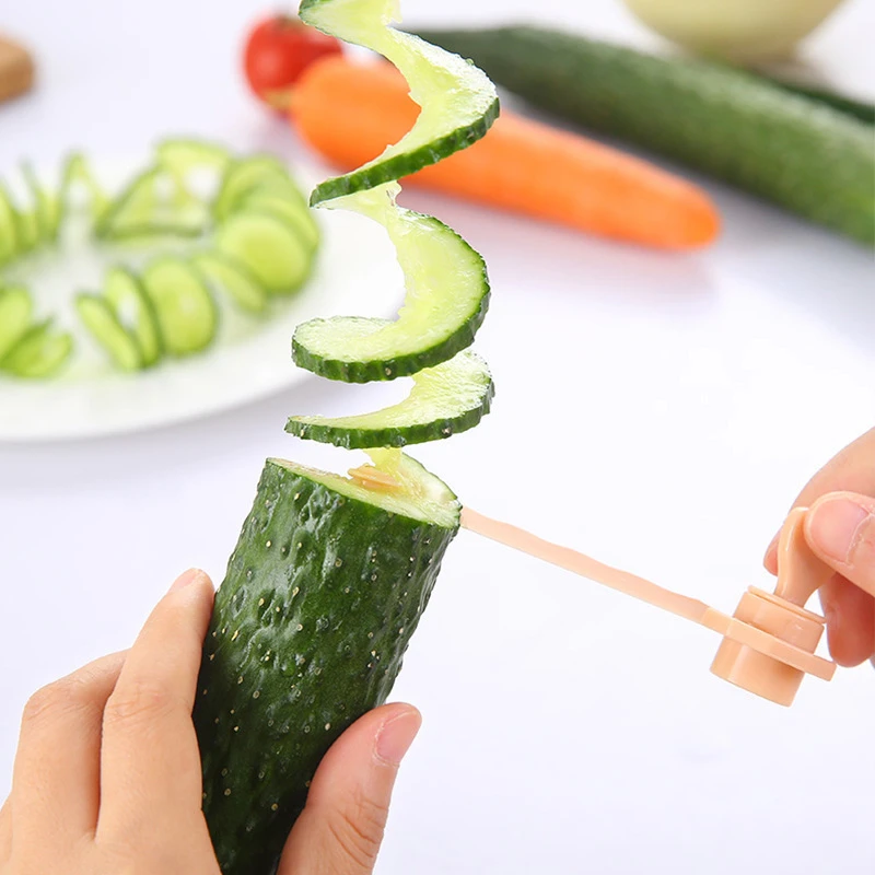 1 шт. кухонные аксессуары нож в рулоне для овощей картофеля редиски спиральные