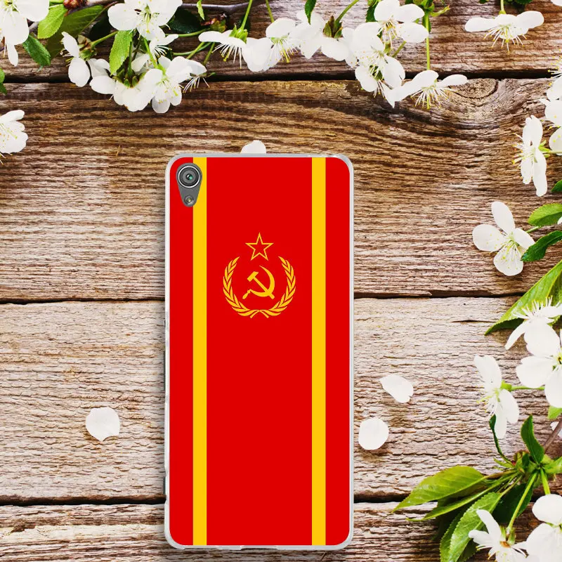For Sony Xperia E3 E5 T3 M2 M4 M5 XA XZ Z Z1 Z2 Z3 Z4 Z5 Compact Shell Soft Silicone Phone Case USSR Soviet Emblem | Мобильные