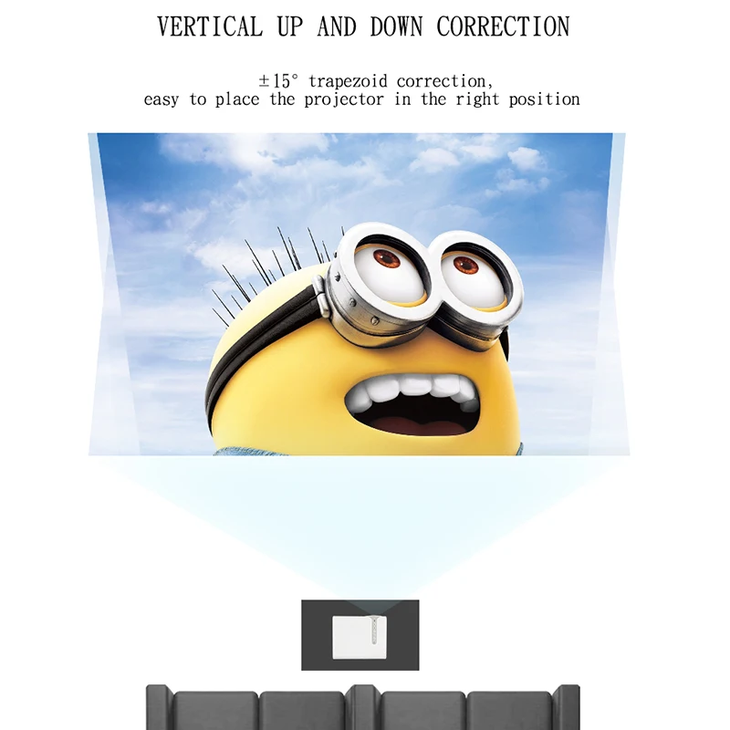 Everycom YG520 светодиодный портативный микропроектор с HDMI USB SD VGA AV домашний кинотеатр