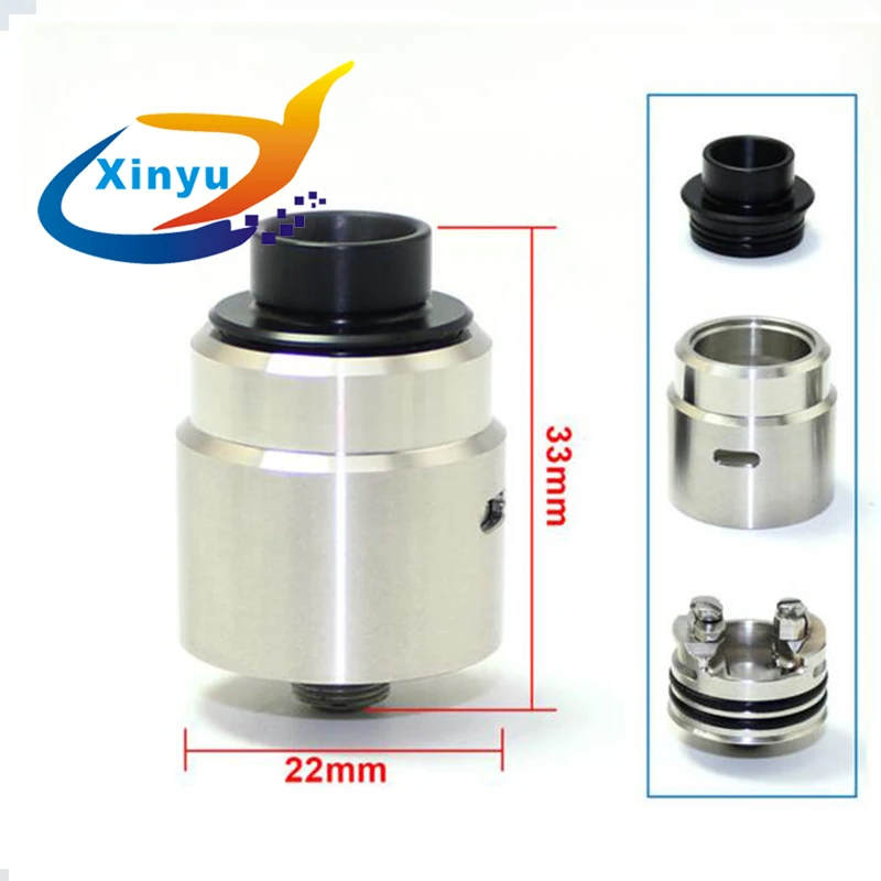 SUBTWO RDA 24 мм 810 капельный наконечник Vape атомайзер с двойной катушкой дизайн
