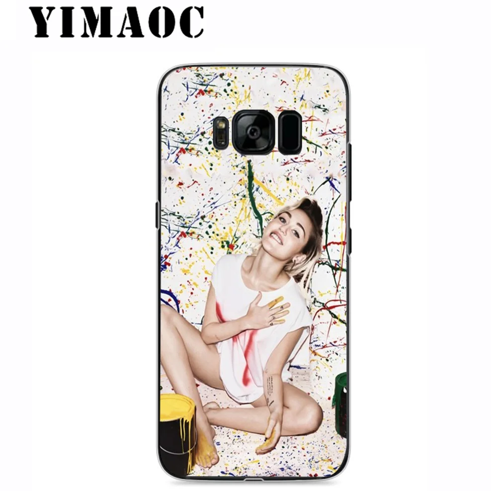 YIMAOC Miley Cyrus Girl Soft Silicone Case for Samsung Galaxy S10 S10E S9 S8 Plus S7 S6 Edge &amp Note 9 8 Cover |