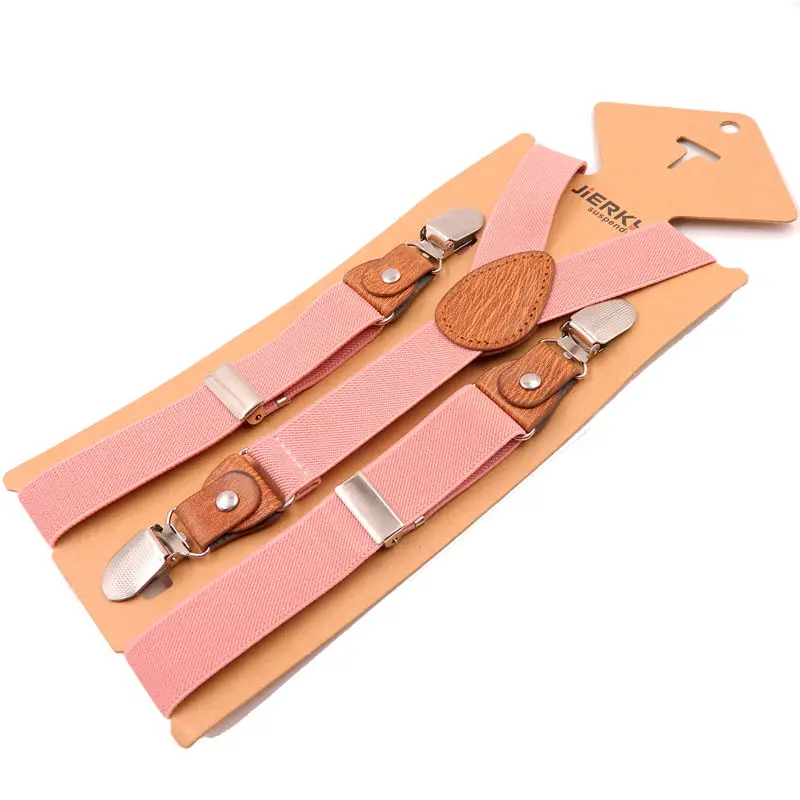 Детские подтяжки модные детские прочные 3 зажима для мальчика брюки эластичный