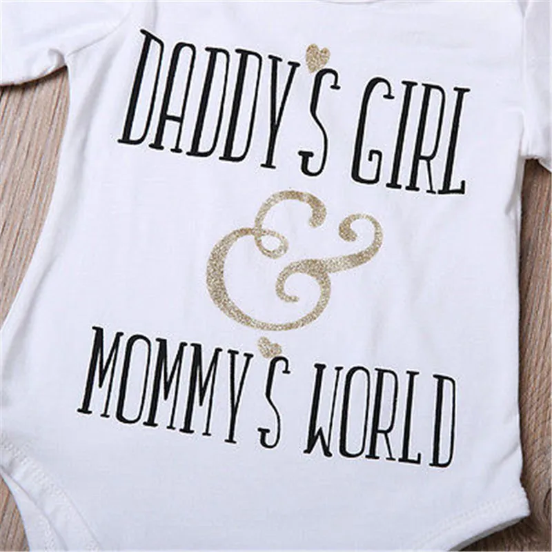 Новый летний повседневный комбинезон для новорожденных девочек DADYS с надписью