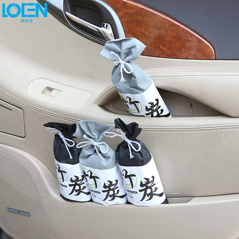 Автомобильный черный натуральный бамбуковый уголь освежитель воздуха сумка