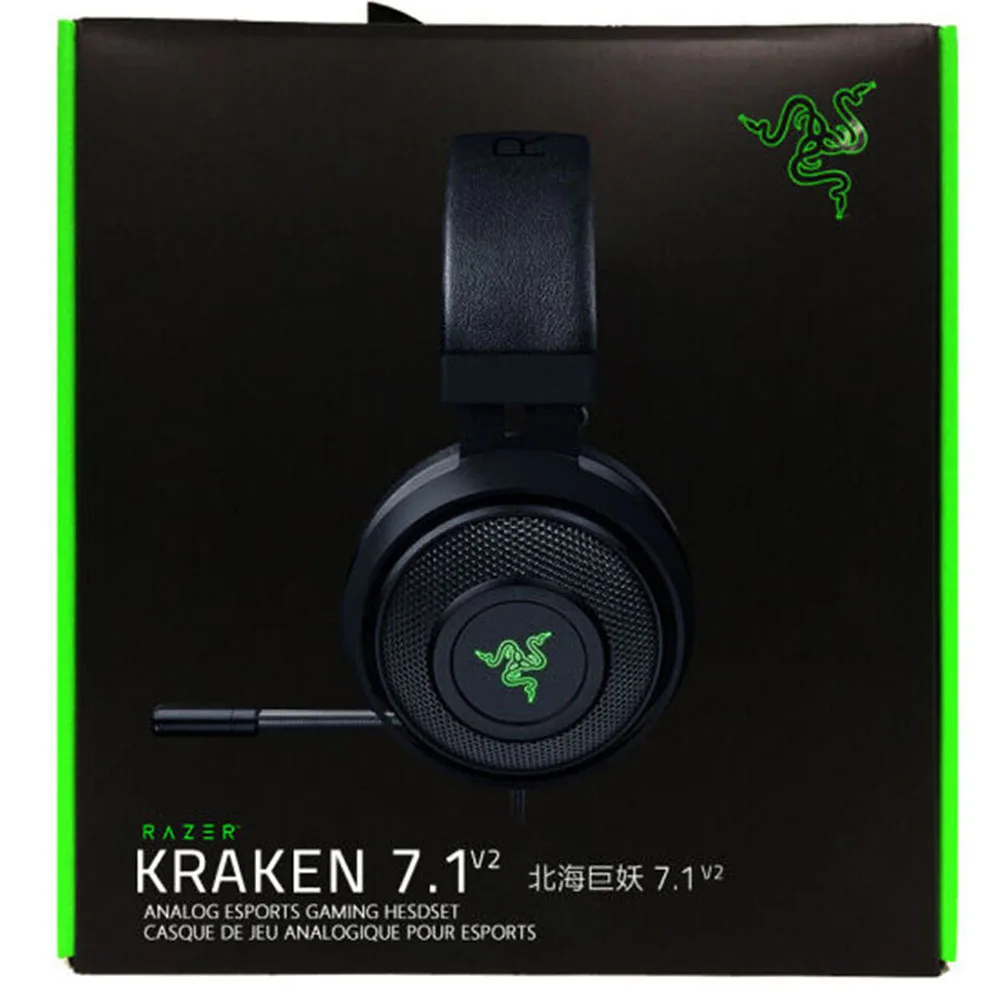 Razer Kraken 7 1 V2 Chroma RGB USB игровая гарнитура с выдвижным цифровым микрофоном функция