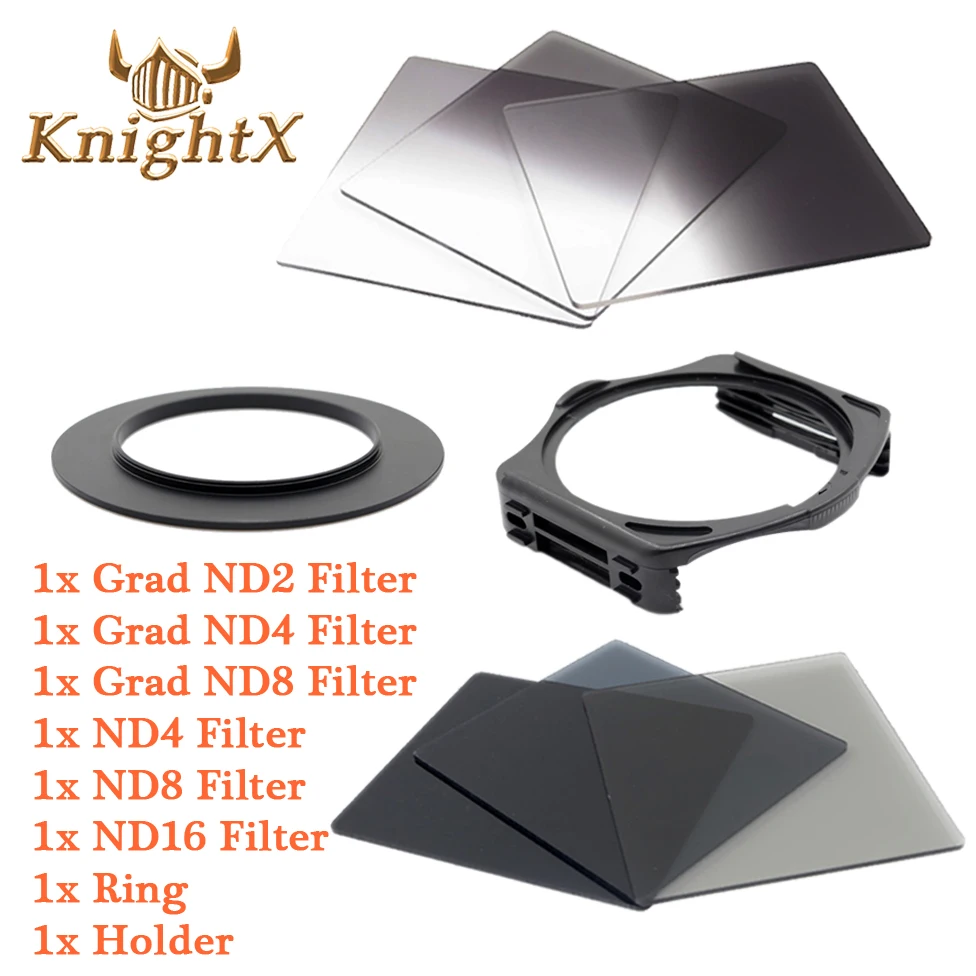 Набор фильтров KnightX ND Grad для держателя квадратных Cokin P Canon Nikon D7100 D5200 D3300 52 мм 58 67 72 77