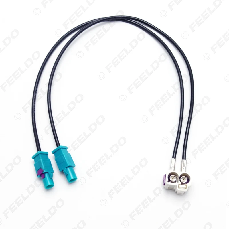 

FEELDO 10PCS OEM 2Female To 2Male FAKRA II Radio Antenna For VW Jetta/Golf MK5/MK6/Passat B6/B7 RNS510(MFD3)/RCD510/310 #3937