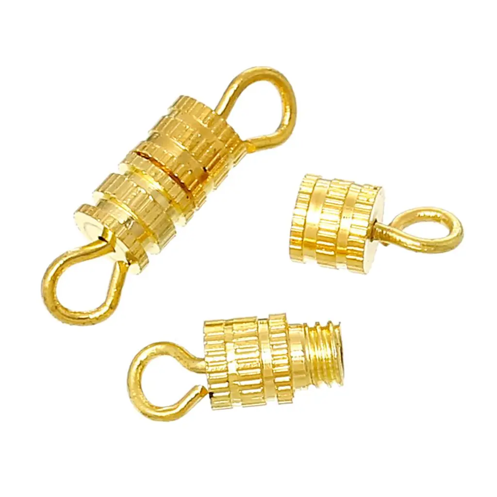 DoreenBeads медные соединители фурнитура цилиндр золотого цвета 14 мм (4/8 &quot) x 4 (1/8&quot) 5