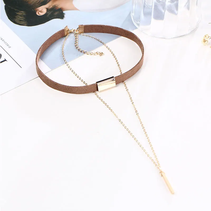 2017 новое поступление Дамская Мода Треугольник Кулон черный золотой цвет из