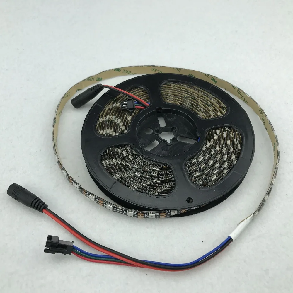 WS2815 DC12V Адресуемая полноцветная RGB 5050 Светодиодная лента 60 светодиодов/м 5 м