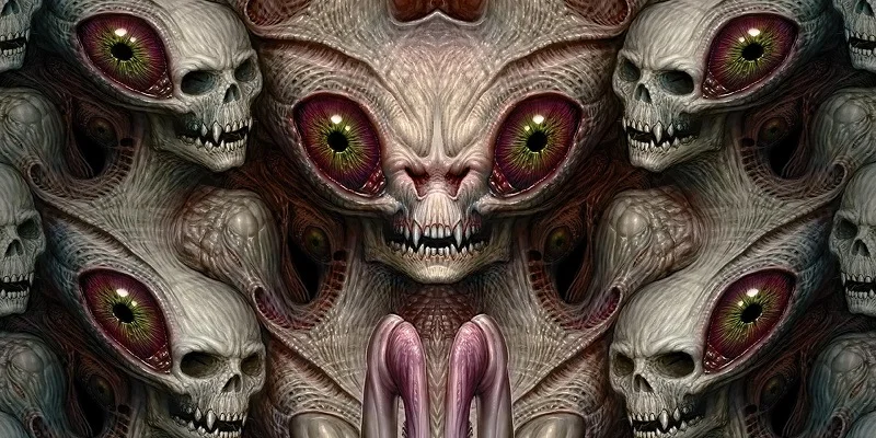 Alien Skull полотенце из микрофибры пляжное для Хэллоуина ручной работы servitte de plage toalha