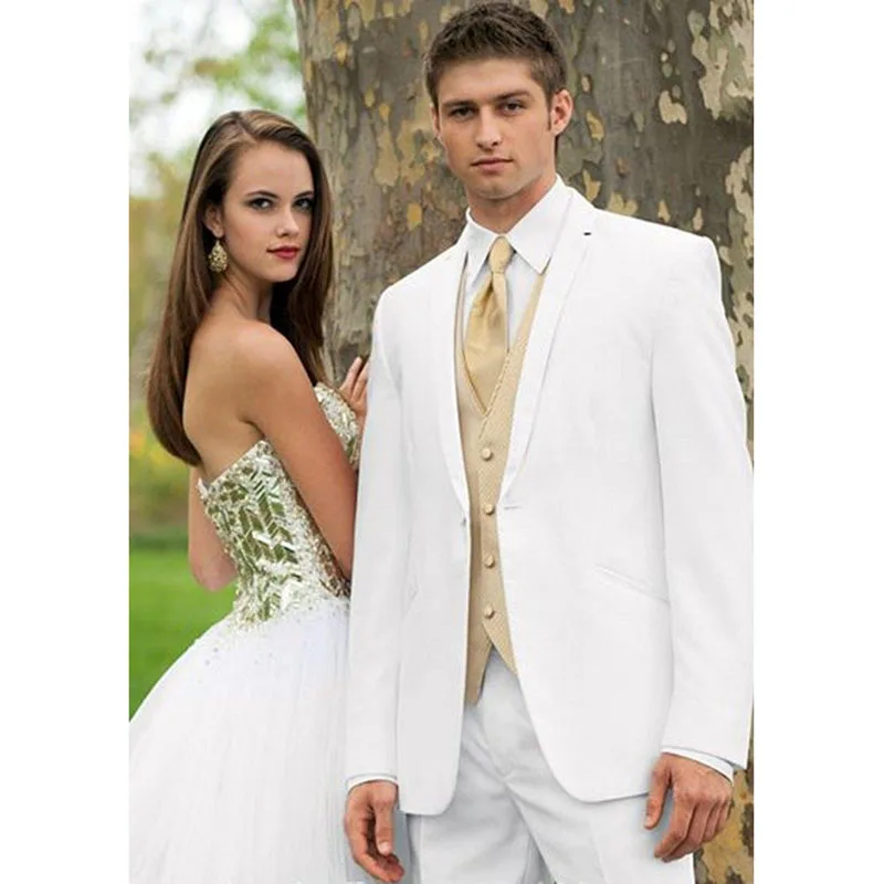 Модель 2017 года мужские смокинги на одной пуговице строгие костюмы с отложным