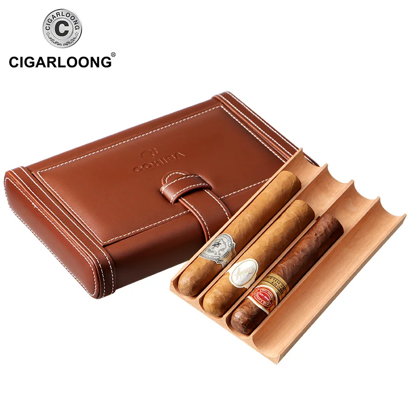 COHIBA ноутбук дизайн кожаный чехол для путешествий сигары Портативный гумидор