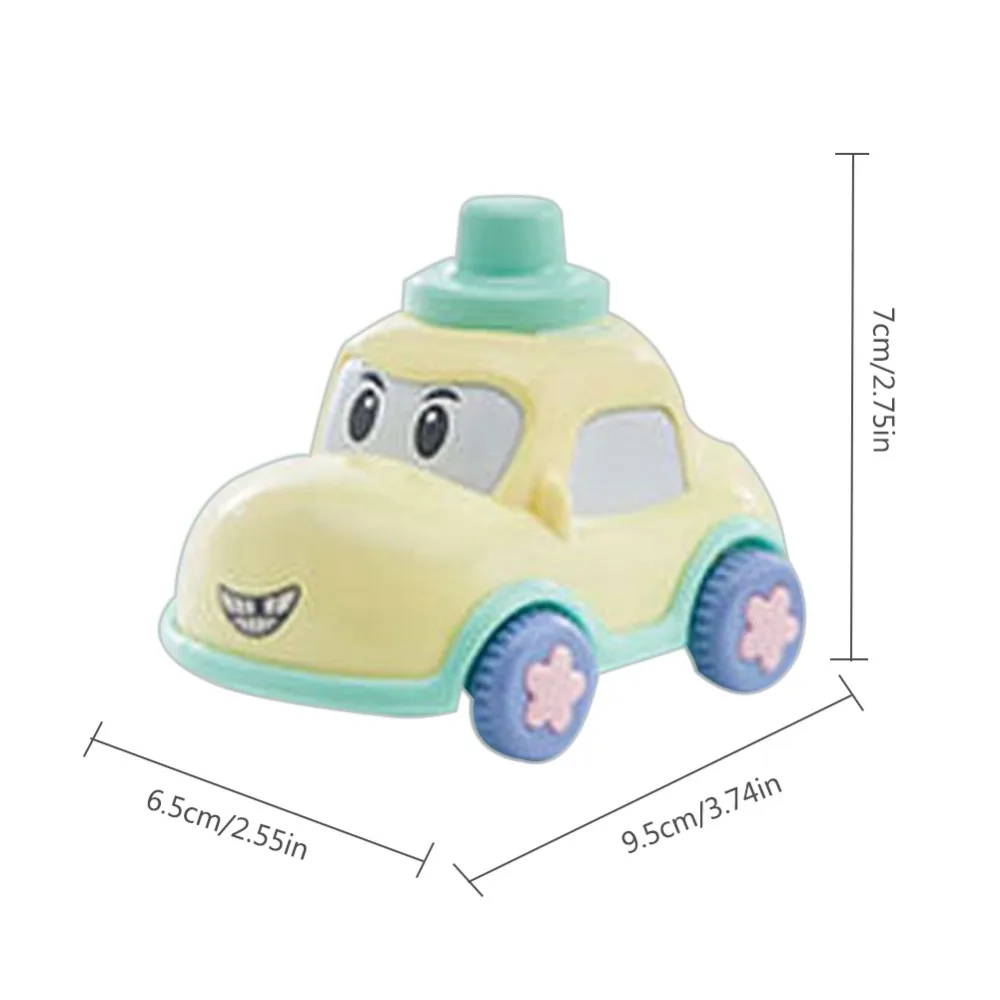 

Children's Toy Car Mini Cartoon Toy Cars Inertial Power Sliding Cute Car Baby Educational Toys, Cultivate Baby's Color Sense.