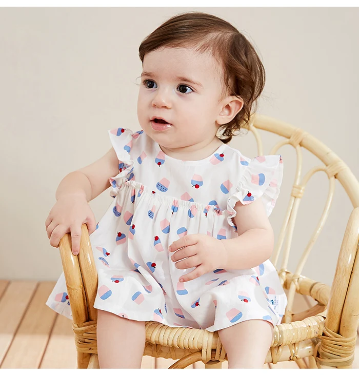 BalabalaBaby/Новинка года; комплект одежды для девочек; сезон лето; тонкая одежда с принтом для малышей; комплект из двух предметов