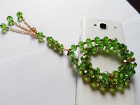 good green islam rosary bead 2 rope bracelet stretch muslim prayer crystal beads charm bracelet eid al adha haji festival