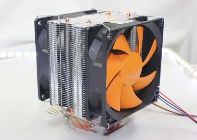 90 мм двойной вентилятор боковый для Intel LGA775/1150/1151/1156 AMD AM2 +/AM3/FM1/FM2 радиатор кулер