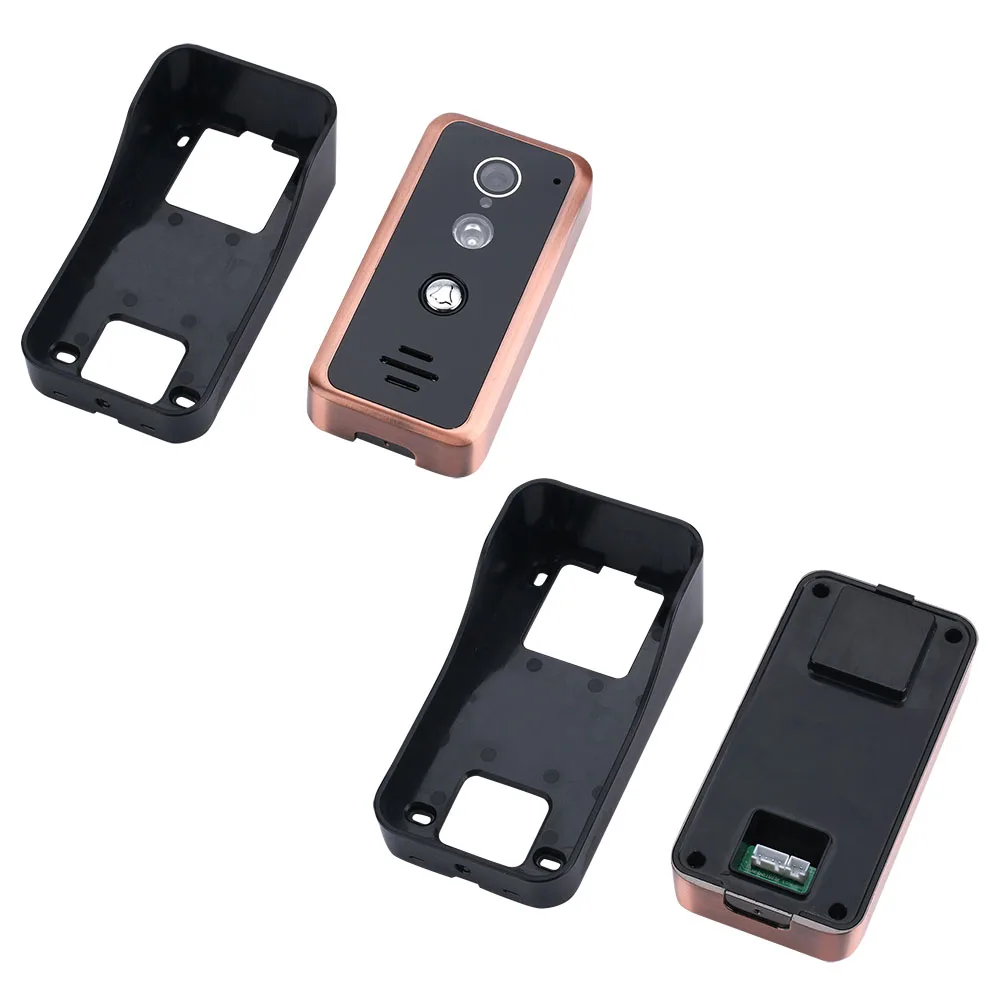 9 inch 2 Monitors Wired Wifi Video Door Phone Doorbell Intercom Entry System with 1000TVL Wired IR-CUT Camera