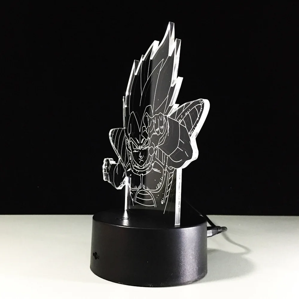 Семь, шар дракона, 3d огни, цветные яркие дистанционные сенсорные светодиодные 3d ночник, детская комната, 7 цветов, настольные лампы
