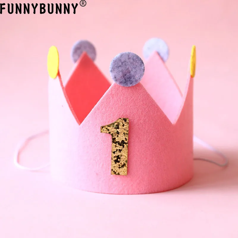 FUNNYBUNNY/утолщенная фетровая шляпа с короной для вечеринки детская шапка на день
