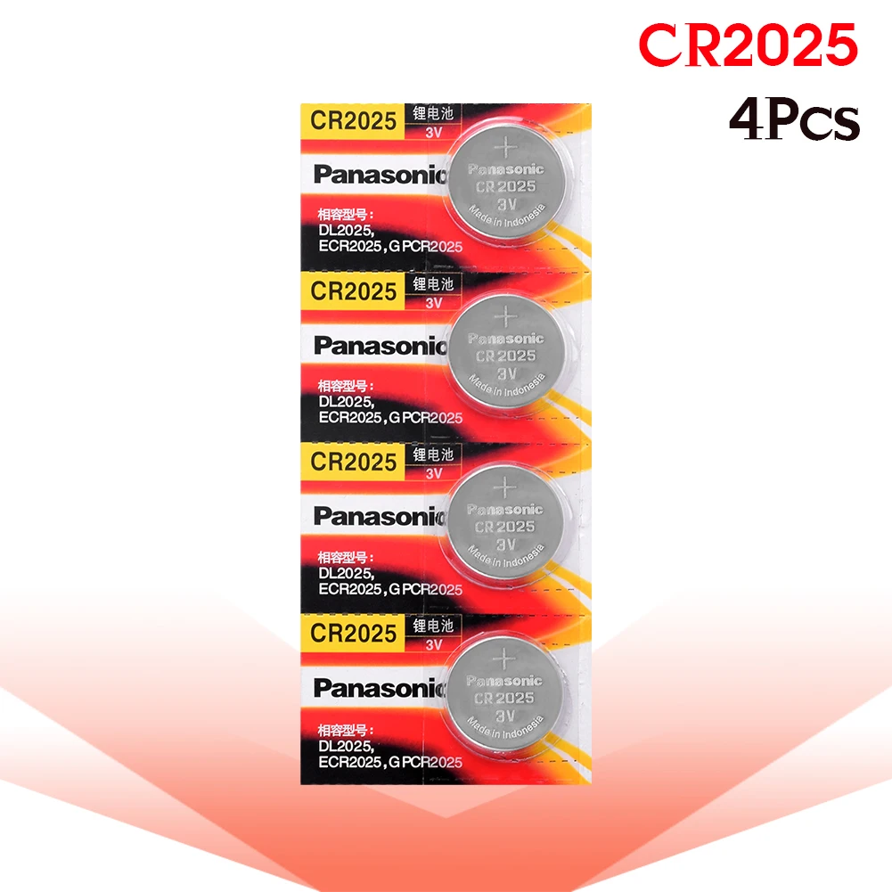 Литиевая батарейка CR 2025 3 в 4 шт./лот Panasonic оригинальные батарейки cr2025 для часов