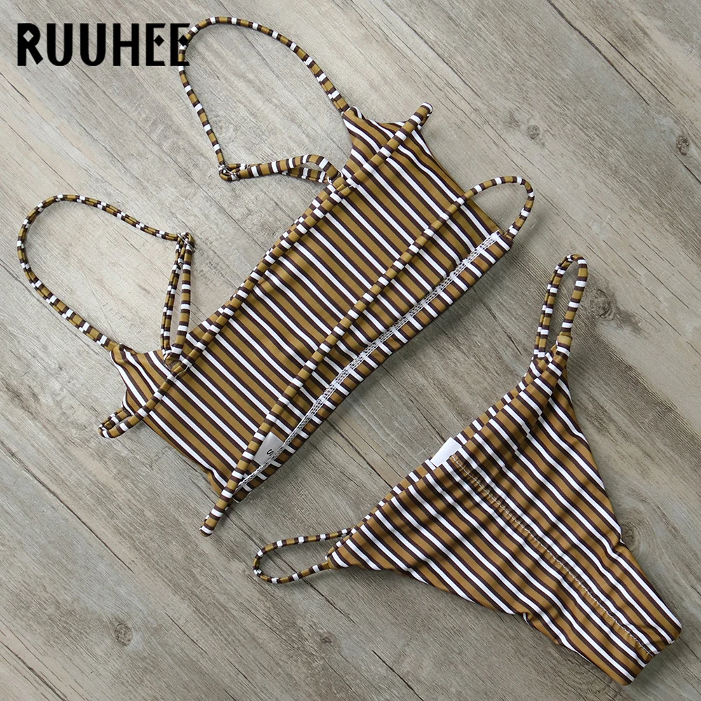 RUUHEE, бикини, купальник для женщин, купальник, набор бикини,, бразильский купальник, женская пляжная одежда, купальник для женщин с подушечками