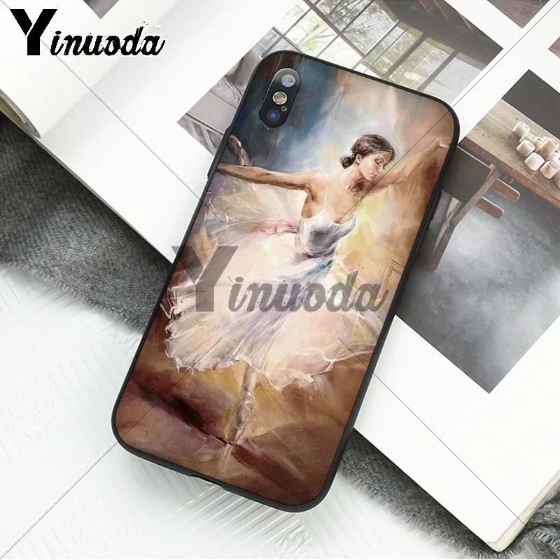 11pro MAX балетные балерины Картина маслом DIY окрашенные красивый чехол для телефона