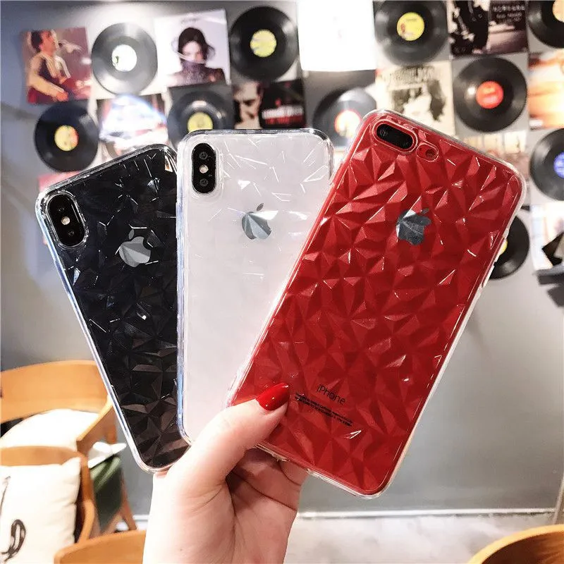 Алмаз текстура чехол для samsung galaxy A30 A50 A40 A70 J4 J6 S8 S9 плюс S10 Lite A7 A9 мягком переплете Роскошные прозрачные ультратонкие