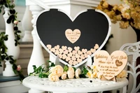 personalize save the date sweet heart wedding wooden alternative memory guestbooks with heart drop box top signature guest books