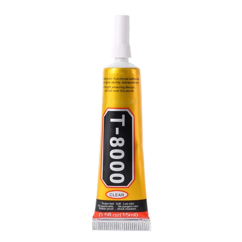 

Multi Purpose Adhesive glass touch screen LCD Display Frame Glue T8000 Adhesive panel frame fixing 15ml T8000 Adhesive Glue