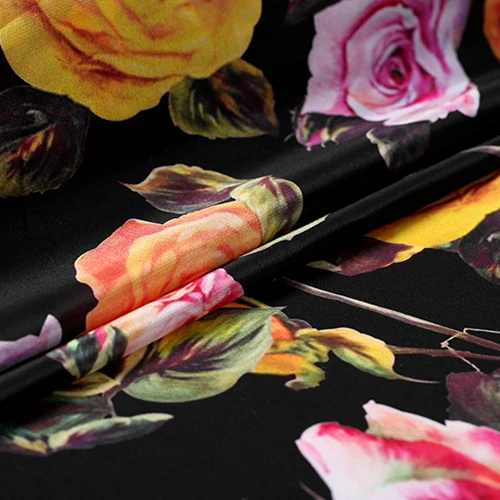 2017 spring and summer digital inkjet silk cloth clothing fabrics wholesale high quality free shipping the | Дом и сад