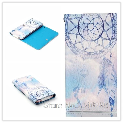 Мультфильм шаблон PU Кожа слот бумажник мешок мобильного телефона кожа случае