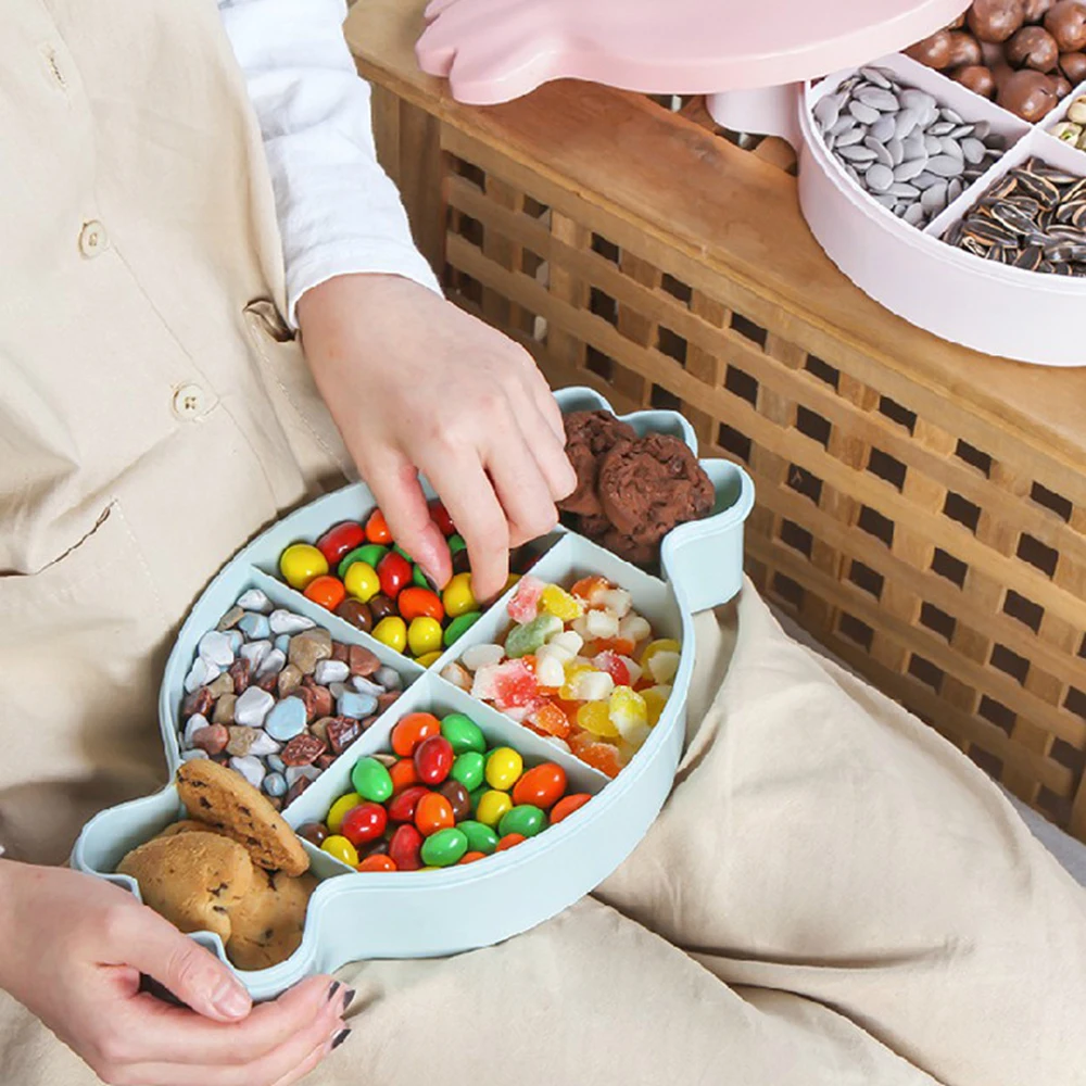 Creative Lovely Candy Shaped Snack Storage Tray Fruit Plates Food Dessert Dish Decorative Box | Дом и сад