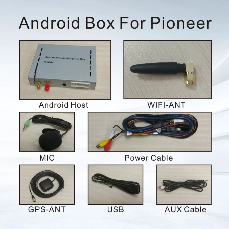 Универсальный Android 6,0 gps навигационная коробка для pioneer блок с литым экраном bluetooth wifi