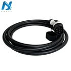 EVSE 16A 32A 3-фазный Однофазный AC Femal Тип 2 штекер с кабелем 16Ft электрический автомобиль EV зарядная станция разъем