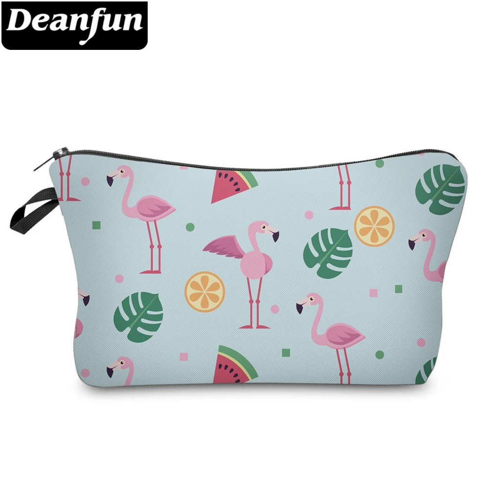 Deanfun 3D печатных Фламинго косметички макияж органайзер для лета путешествия 51309