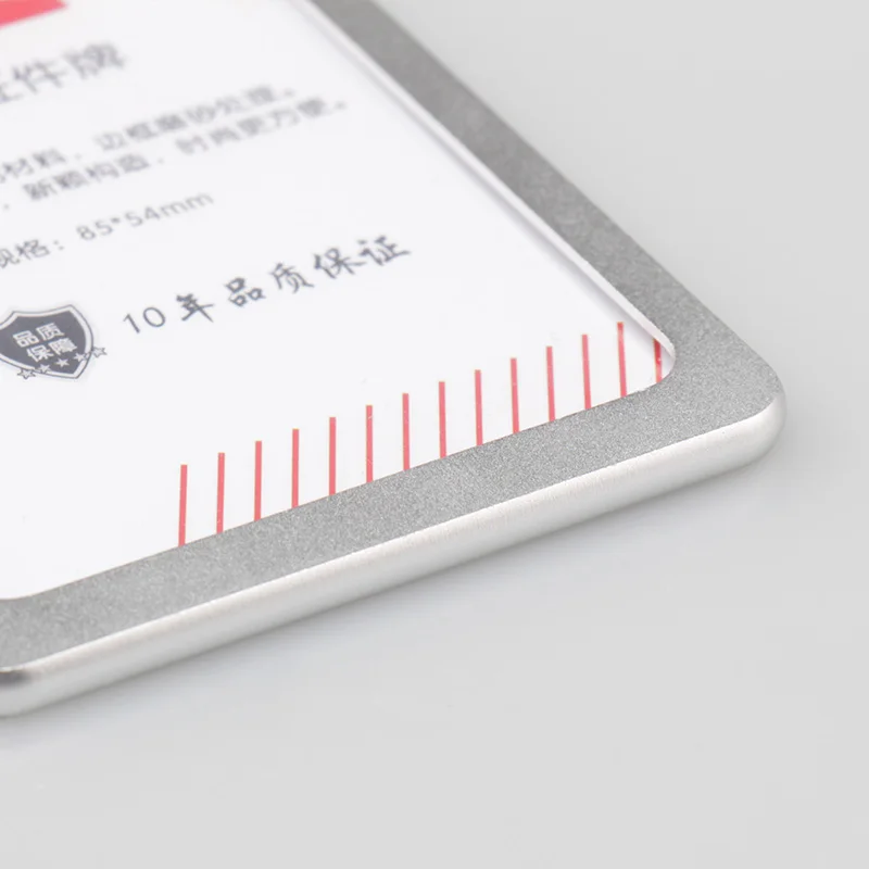 2018 Топ дизайнерские алюминиевые рамки id карты бейджа Держатель с лентами для