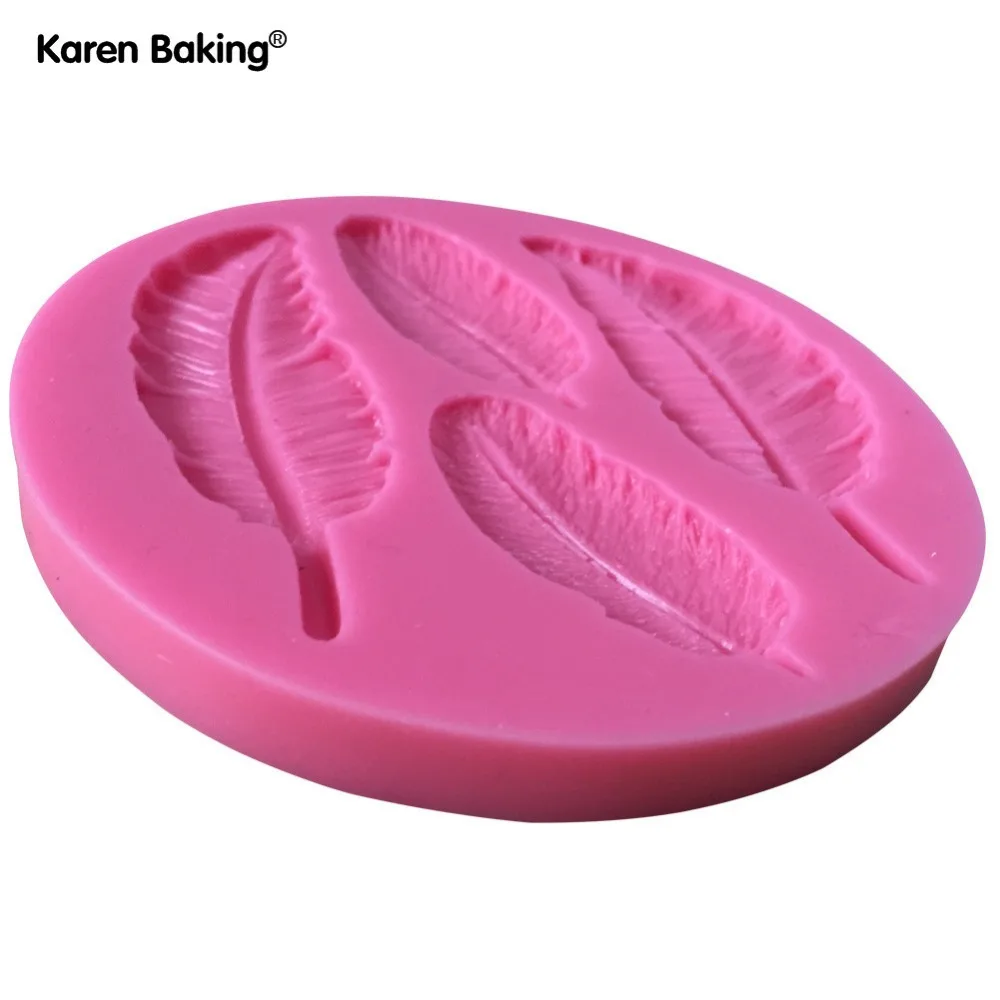 4 шт. силиконовая форма лист 3D кухонная посуда столовая Бар антипригарное