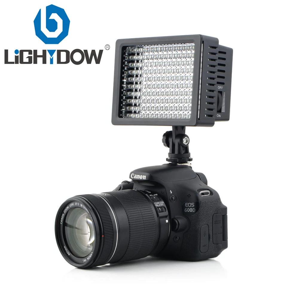 Lightdow Высокая мощность LD 160 Светодиодная лампа для видеокамеры с тремя фильтрами