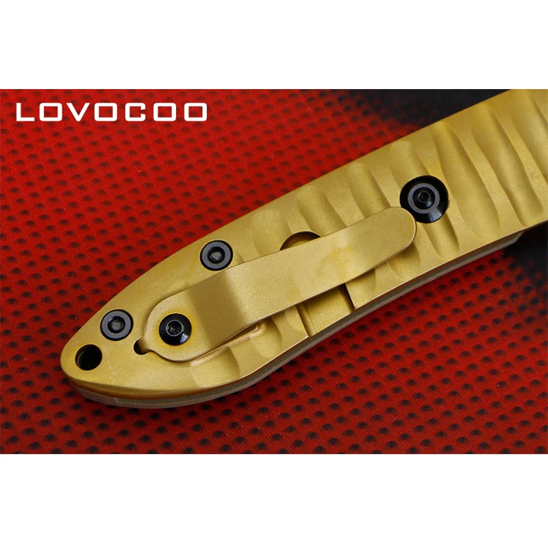 LOCOVOO B0609 Флиппер складной нож для ежедневного использования, S35VN лезвие G10+ Титан ручка Открытый Отдых Охота Карманные Ножи EDC инструменты