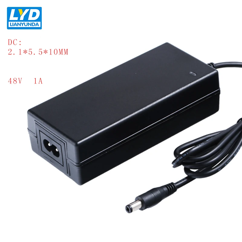 US 48В/1А 5 мм * 2 1 AC DC адаптер питания для электрического оборудования переключения