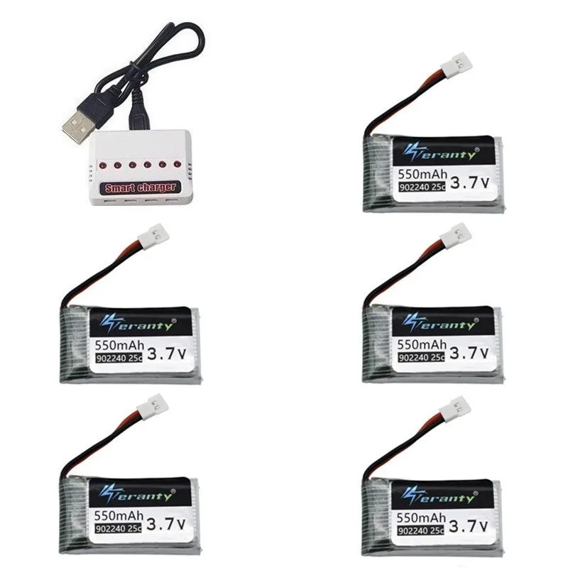 3 7 V 550mAh Lipo батарея зарядное устройство наборы для JXD 523 523W H43WH UFO вертолеты RC Quadcopter