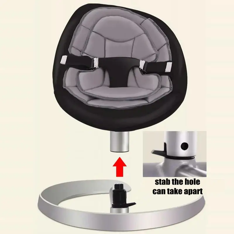 Детское кресло-качалка с игрушечной стойкой и подушкой двумя сиденьями для