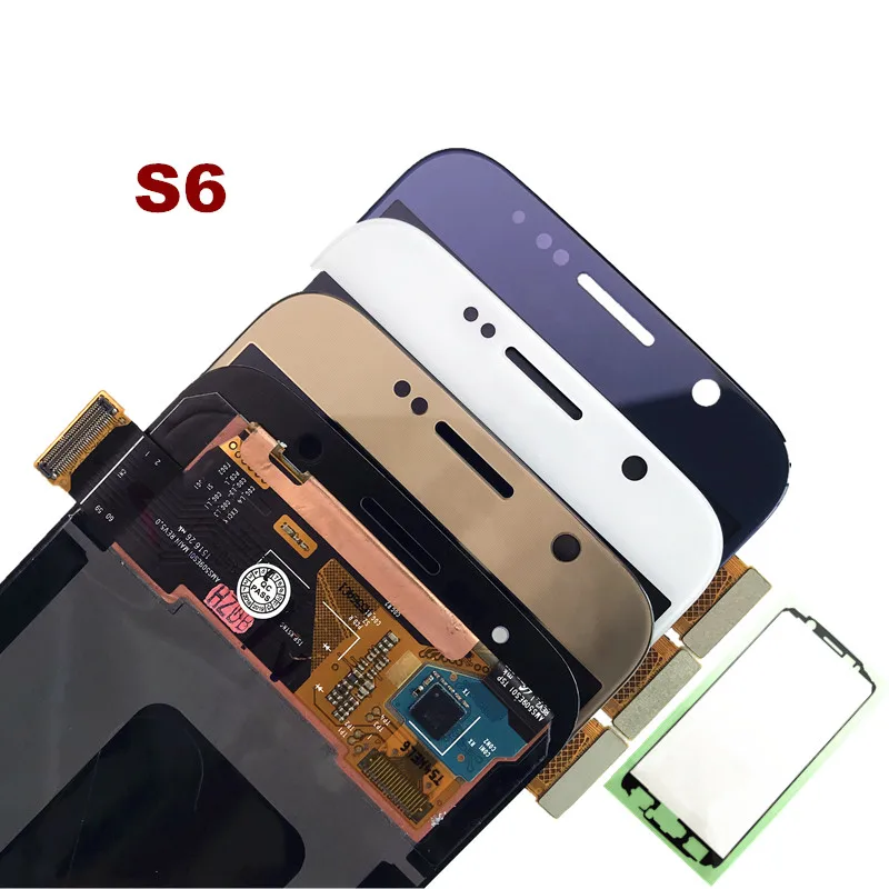 Для Samsung GALAXY S6 G920 G920F G920A ЖК дисплей протестирован супер AMOLED кодирующий преобразователь сенсорного экрана в