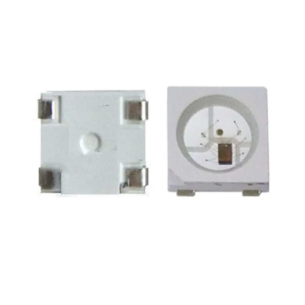 10 шт. WS2812 WS2812b светодиодный чип 5050 RGB SMD белый вариант индивидуально адресуемый