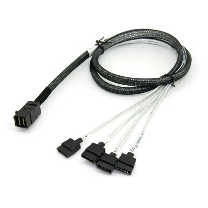 20 шт./лот внутренний мини SAS SFF-8643 хост 4 SATA 7pin жесткий диск Fanout 6 Гбит/с сервер