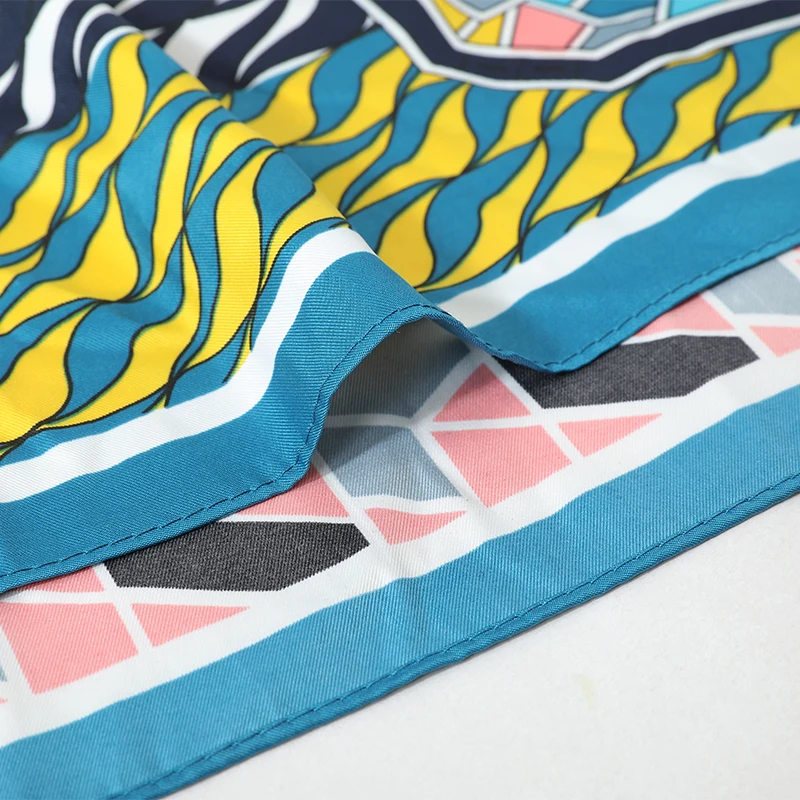 

[FEILEDIS] 2019 Women Large Shawls Print Stoles Square Bandana Luxury Brand Kerchief Scarf Female High quality soft scarf AS1906